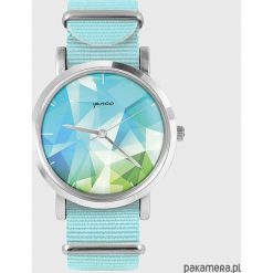 Zegarki damskie: Zegarek – Geometric, turkus- niebieski, nato