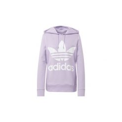 Bluzy adidas Bluza z kapturem Trefoil. Fioletowe bluzy damskie Adidas, bez wzorów, bez rękawów, z kapturem. Za 279,00 zł.