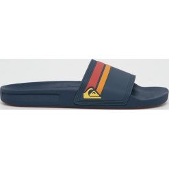 Quiksilver - Klapki. Niebieskie kapcie męskie Quiksilver, bez wzorów, z gumy. Za 149,90 zł.