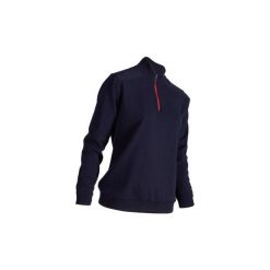 Sweter wiatroszczelny do golfa damski. Niebieskie swetry damskie INESIS, xl, bez wzorów, z bawełny, bez rękawów, bez kaptura. Za 159,99 zł.