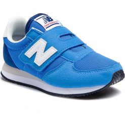 Sneakersy NEW BALANCE - PV220CBL Niebieski. Niebieskie trampki chłopięce New Balance, bez wzorów, ze skóry ekologicznej, na rzepy. Za 199,99 zł.