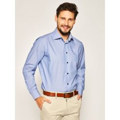Koszula Eton 100000960. Niebieskie koszule męskie Eton, m, bez wzorów, casualowe, bez kołnierzyka, bez rękawów. W wyprzedaży za 369,00 zł.