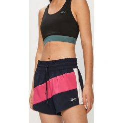 Reebok - Szorty. Spodenki sportowe damskie Reebok, s, bez wzorów, z poliesteru, sportowe. Za 119,90 zł.