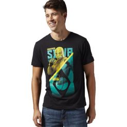 T-shirty męskie z nadrukiem: T-shirt w kolorze czarnym