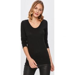 G-Star Raw - Longsleeve. Czarne bluzki damskie G-Star RAW, s, bez wzorów, z bawełny, retro, z okrągłym kołnierzem, z długim rękawem. Za 139,90 zł.