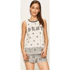 Dkny - Piżama. Białe piżamy damskie DKNY, s, bez wzorów, z elastanu, bez rękawów. W wyprzedaży za 269,90 zł.