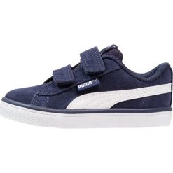 Puma URBAN PLUS Tenisówki i Trampki peacoat/white. Niebieskie trampki dziewczęce Puma, ze skóry. Za 149,00 zł.