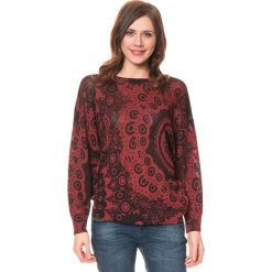 Odzież damska: Sweter "Trendy" w kolorze bordowo-czarnym