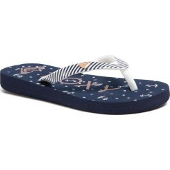 Japonki ROXY - ARGL100264 Nvy. Niebieskie sandały dziewczęce Roxy, z tworzywa sztucznego, bez zapięcia. Za 89,00 zł.