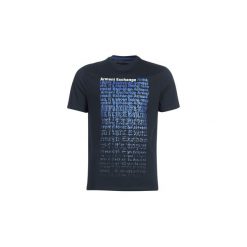 T-shirty z krótkim rękawem Armani Exchange HELEPE. Niebieskie t-shirty męskie marki Armani Exchange, s, bez wzorów, bez kołnierzyka, krótkie. Za 219,00 zł.
