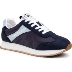 Sneakersy CALVIN KLEIN JEANS - Jerrold S0615 Navy/Chambray Blue. Niebieskie sneakersy męskie Calvin Klein Jeans, na co dzień, bez wzorów, z jeansu, bez zapięcia. Za 569,00 zł.