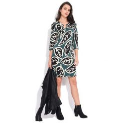 Fille Du Couturier Sukienka Damska Lesly 40 Zielony. Zielone sukienki damskie z falbanami marki Fille Du Couturier. Za 229,00 zł.