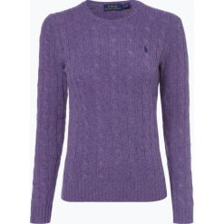 Polo Ralph Lauren - Sweter damski z mieszanki wełny merino i kaszmiru, lila. Szare swetry klasyczne damskie marki Polo Ralph Lauren, s, z kaszmiru, z klasycznym kołnierzykiem. Za 479,95 zł.