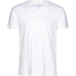 Koszulka w kolorze białym. Białe koszulki męskie Gap Men, m, bez wzorów, z bawełny, bez kołnierzyka, bez rękawów. W wyprzedaży za 42,95 zł.