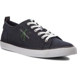 Tenisówki CALVIN KLEIN JEANS - Arnold S1483 Indigo. Niebieskie półbuty męskie Calvin Klein Jeans, bez wzorów, z jeansu, eleganckie, bez zapięcia. W wyprzedaży za 209,00 zł.