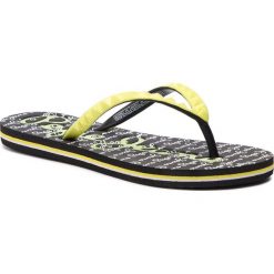 Japonki PEPE JEANS - Rake Logo PLS70058 Neon Yellow 044. Żółte klapki damskie Pepe Jeans, bez wzorów, z jeansu, bez obcasa. W wyprzedaży za 69,00 zł.