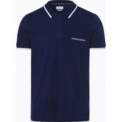 Marc O'Polo Denim - Męska koszulka polo, niebieski. Niebieskie koszulki męskie Marc O'Polo DENIM, s, z napisami, z bawełny, bez rękawów. Za 249,95 zł.
