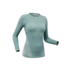 Koszulka narciarska 900 X-Breath damska. Niebieskie koszulki damskie WED'ZE, xs, bez wzorów, z elastanu, bez kołnierzyka. Za 179,99 zł.