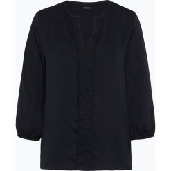 Marc Cain Essentials - Bluzka damska, niebieski. Niebieskie bluzki damskie marki Marc Cain Essentials, bez wzorów, eleganckie, bez kołnierzyka, bez rękawów. Za 589,95 zł.