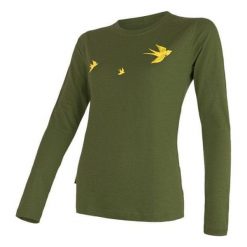 Sensor damska koszulka z długim rękawem Merino Active Pt Swallow, Safari, M. Koszulki damskie termoaktywne Sensor, m, z nadrukiem, z wełny, bez kołnierzyka, z długim rękawem, długie, bez kaptura, outdoorowe. W wyprzedaży za 229,00 zł.