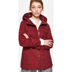 Parka z kapturem - Bordowy. Czerwone parki damskie Cropp, l. Za 249,99 zł.