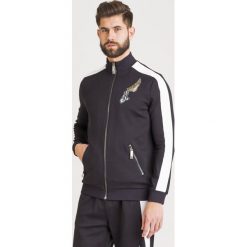 BLUZA BERNERS JOHN RICHMOND. Czarne bluzy męskie m, z aplikacjami, z bawełny. Za 705,00 zł.