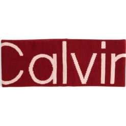 Calvin Klein - Opaska damska, czerwony. Czerwone opaski damskie marki Calvin Klein, z bawełny. Za 99,95 zł.