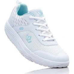 Sneakersy Lico bonprix biało-miętowy. Zielone buty sportowe damskie bonprix, z materiału. Za 169,99 zł.