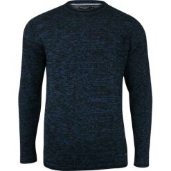 Niebiesko-Czarny Męski Sweter z Okrągłym Dekoltem - BRAVE SOUL - 100% Bawełna, Melanż SWBRSAW18BORENblue. Niebieskie swetry męskie Brave Soul, m, bez wzorów, z bawełny, klasyczne, z okrągłym kołnierzem, bez kaptura. Za 89,00 zł.
