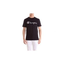 T-shirty z krótkim rękawem Champion C1M0F5014157. Czarne t-shirty męskie Champion, xl, bez wzorów, bez kołnierzyka, krótkie. Za 251,63 zł.