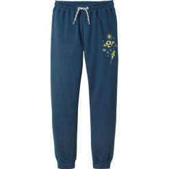 Spodnie dresowe bonprix ciemnoniebieski. Niebieskie dresy chłopięce bonprix, bez wzorów, z dresówki, sportowe. Za 37,99 zł.