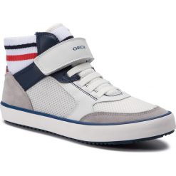 Sneakersy GEOX - J Alonisso B. D J922CD 01422 C0899 D White/Navy. Białe trampki chłopięce marki Geox, bez wzorów, ze skóry, bez zapięcia. Za 299,00 zł.