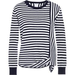Club Monaco KLAYTON Sweter stripe. Niebieskie bluzy damskie marki Club Monaco, bez wzorów, z kaszmiru, bez rękawów, bez kaptura. W wyprzedaży za 724,50 zł.