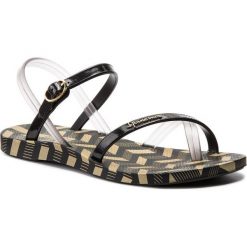Sandały IPANEMA - Fashion Sand. V Fem 82291 Black/Smoke 22155. Czarne klapki damskie Ipanema, bez wzorów, z tworzywa sztucznego, bez obcasa. W wyprzedaży za 79,00 zł.