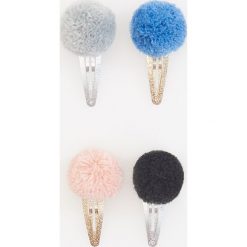 Spinki do włosów z pomponem 4 pack - Złoty. Żółte ozdoby do włosów Reserved. Za 9,99 zł.