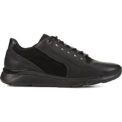Geox Hiver Tenisówki Czarny. Czarne trampki i tenisówki damskie Geox, bez wzorów, ze skóry, bez zapięcia. Za 548,95 zł.