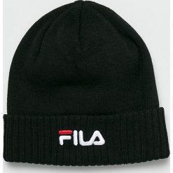 Fila - Czapka. Czarne czapki zimowe męskie Fila, z bawełny. W wyprzedaży za 99,90 zł.