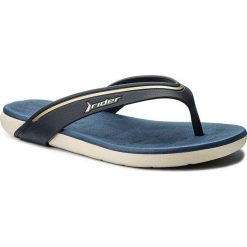 Japonki RIDER - Elite Fem 82205 Beige/Blue 23139. Niebieskie klapki damskie Rider, bez wzorów, z tworzywa sztucznego, bez obcasa. W wyprzedaży za 79,00 zł.