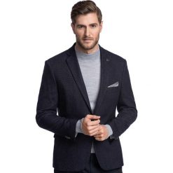 Marynarka OTTAVIANO MAGS000279. Niebieskie marynarki męskie Giacomo Conti, m, bez wzorów, z tkaniny, klasyczne. Za 499,00 zł.