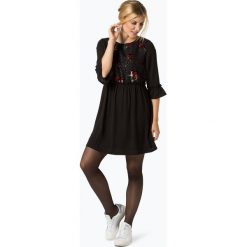 ONLY - Sukienka damska, czarny. Czarne sukienki z falbanami ONLY, l, w kolorowe wzory. Za 69,95 zł.
