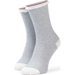 Skarpety Wysokie Damskie TOMMY HILFIGER - 383007001 White 300. Czarne skarpetki damskie TOMMY HILFIGER, bez wzorów, z elastanu. W wyprzedaży za 29,00 zł.
