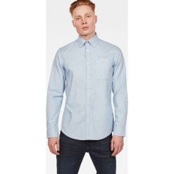 G-Star Raw - Koszula. Niebieskie koszule męskie G-Star RAW, s, bez wzorów, z bawełny, retro, button down, z długim rękawem. W wyprzedaży za 299,90 zł.