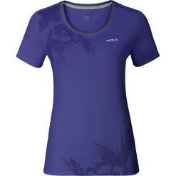 Koszulka sportowa "Maren" w kolorze granatowym. Niebieskie bluzki sportowe damskie Odlo Women, xs, bez wzorów, ze skóry, z okrągłym kołnierzem, bez rękawów, bez kaptura. W wyprzedaży za 89,95 zł.