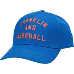 Franklin & Marshall Czapka z daszkiem Niebieski. Niebieskie czapki męskie Franklin Marshall, bez wzorów, z elastanu. Za 154,95 zł.