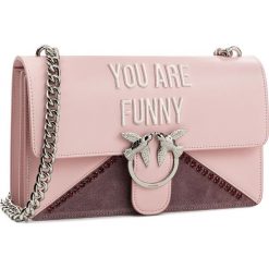 Torebka PINKO - Love Funny PE18 PLTT 1P212W Y4HH Pink P36. Różowe listonoszki damskie marki Pinko. W wyprzedaży za 1159,00 zł.