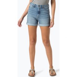 Lee - Damskie spodenki jeansowe – Mom Short, niebieski. Niebieskie szorty damskie marki Lee, bez wzorów, z bawełny. Za 269,95 zł.