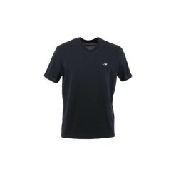 T-shirty z krótkim rękawem Armani jeans 8N6D02 6JPFZ. Czarne t-shirty męskie Armani Jeans, xl, bez wzorów, z jeansu, bez kołnierzyka, krótkie. Za 288,08 zł.