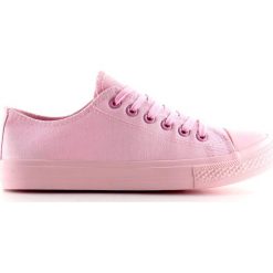 Trampki damskie monocolour różowe NB176 Pink. Różowe trampki i tenisówki damskie ButyModne, bez wzorów, z materiału, bez zapięcia. Za 67,32 zł.