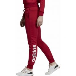 SPODNIE ADIDAS PERFORMANCE LINEAR (L). Czerwone spodnie damskie Adidas, s, z bawełny. W wyprzedaży za 149,99 zł.