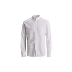 Koszule z długim rękawem Jack Jones 12146108 SUMMER SHIRT. Białe koszule męskie Jack & Jones, s, bez wzorów, bez kołnierzyka, z długim rękawem. Za 135,58 zł.